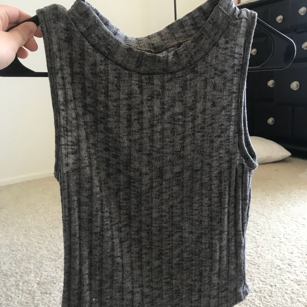 High neck, tank, crop top